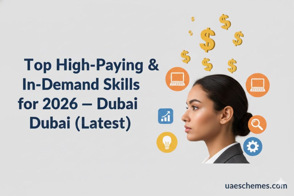 Top skills to boost your career in Dubai 2026, covering AI, data analytics, cybersecurity, fintech and leadership